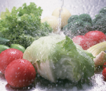 野菜洗いに